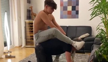 Leather gloves german teen master