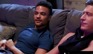 ADULT TIME - Sexually Frustrated Straight Guys Agree To Keep ANAL CREAMPIE Between Them!