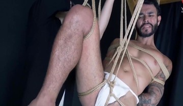 Gay Porn In Tattooed Japanese Kenji Shibari Bondaged