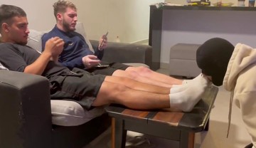 Masters dirty stinky socks licking